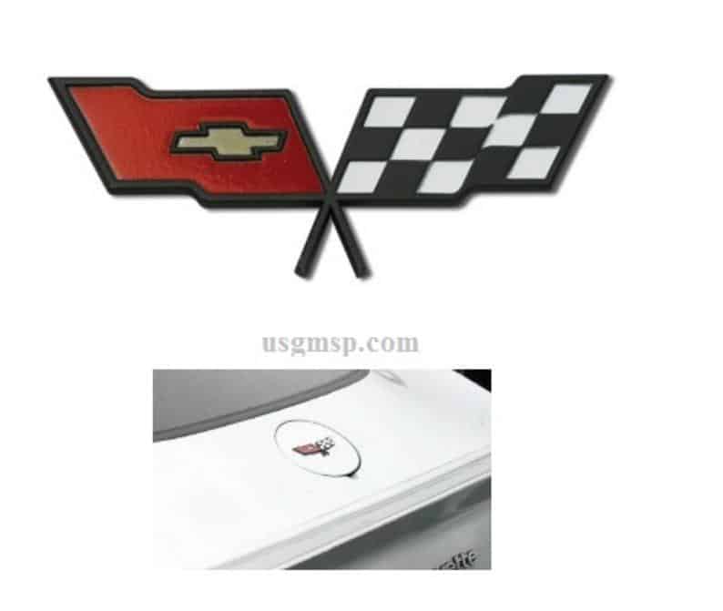 Emblem: 82 Corvette - Fuel Door (GM NOS)